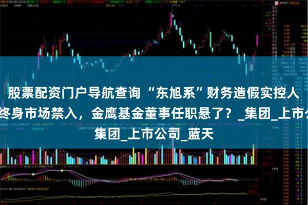 股票配资门户导航查询 “东旭系”财务造假实控人李兆廷遭终身市场禁入，金鹰基金董事任职悬了？_集团_上市公司_蓝天