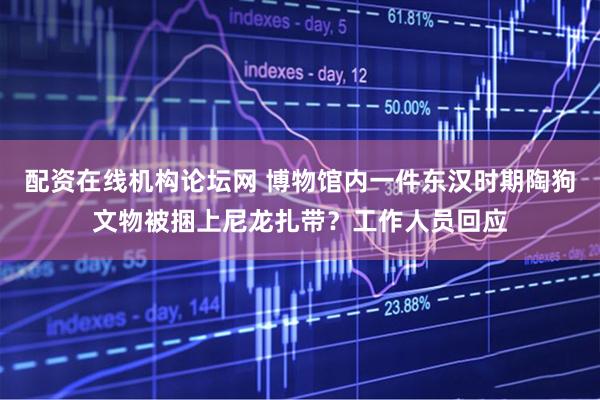 配资在线机构论坛网 博物馆内一件东汉时期陶狗文物被捆上尼龙扎带？工作人员回应